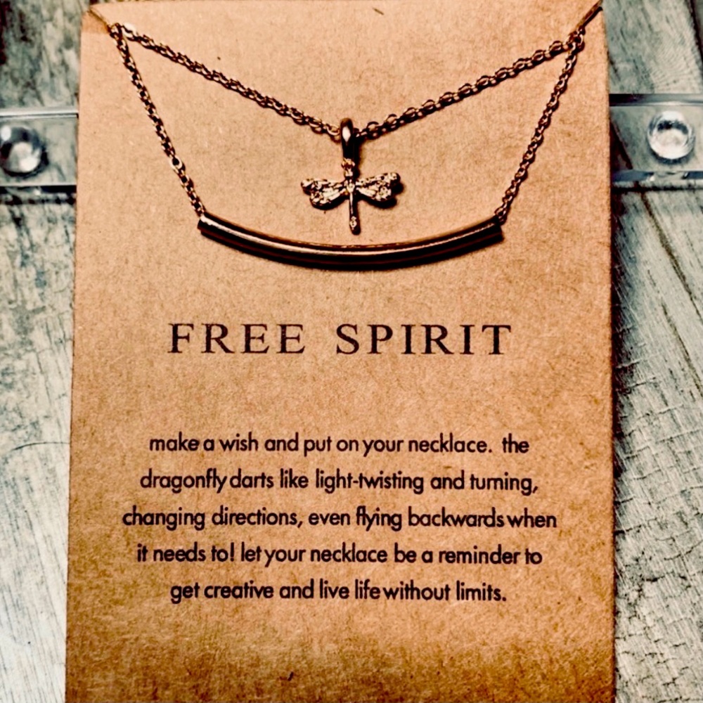 Dragon Fly Necklace adjustable length Friendship Necklace Boho Gift - Picture 1 of 4